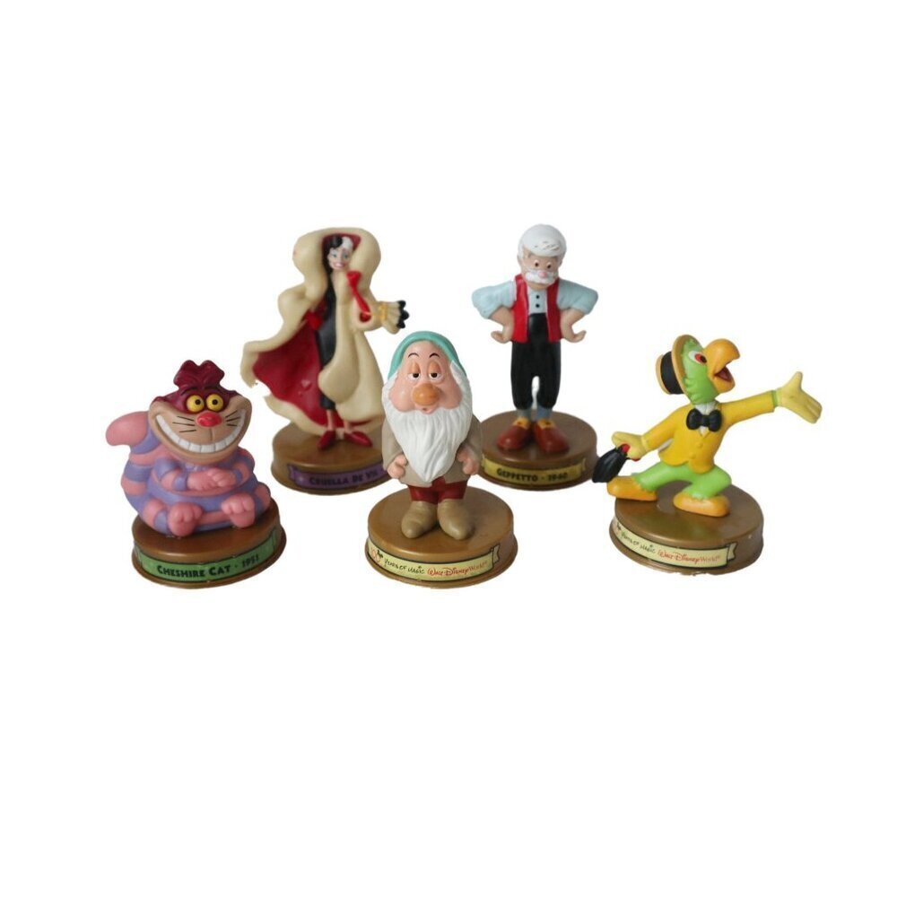 5 Vintage Mcdonald's DISNEY 100 Years Of Magic Toy Lot